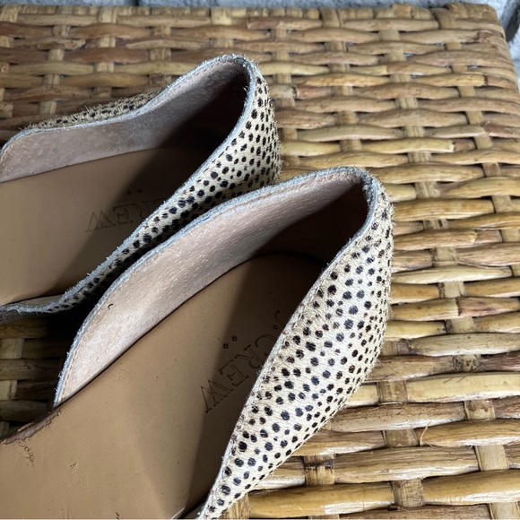 J. Crew Morgan Calf Hair Peep Tow Flat - Picture 8 of 9